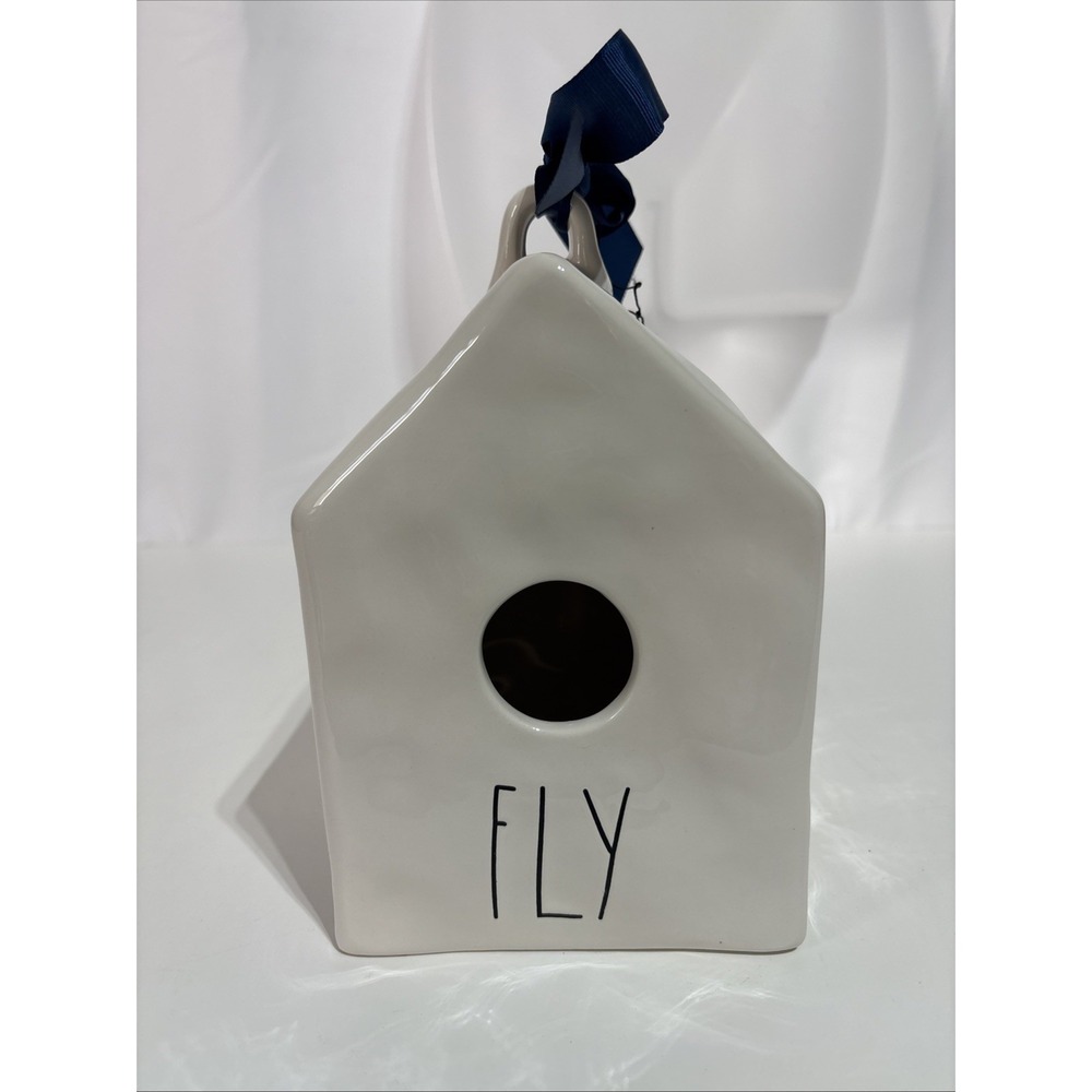 Rae Dunn By‎ Magenta 8" FLY Birdhouse Ceramic Pottery Cottage Farmhouse Bank